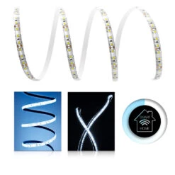 Comfort 12V LED Streifen IP65 Kaltweiß 120 LED/m 3528 Smart Home-SET & Netzteil Zigbee Controller Keine 1m