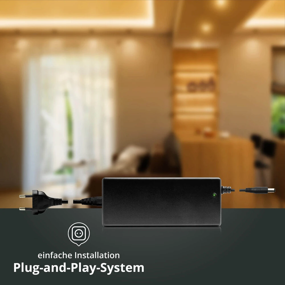 Premium 24V LED NeonFlex Streifen IP65 Warmweiß Schmal SET Netzteil 1m – Bild 5