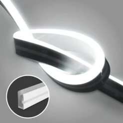 Premium 24V LED NeonFlex Streifen IP65 Neutralweiß Schmal 1m