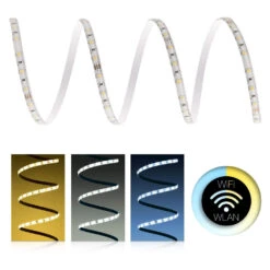 Premium 24V LED Streifen IP65 CCT 2in1 60 LED/m 4014 WLAN-SET Magic Home & Netzteil 1m