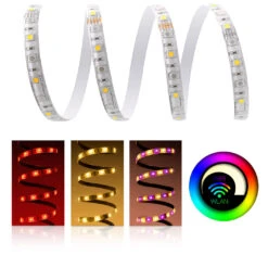 Premium 24V LED Streifen IP65 RGBW 2 X 30 LED/m 5050 WLAN-SET Magic Home & Netzteil 1m
