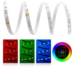 Classic 12V LED Streifen IP20 RGB 30 LED/m 5050 Smart Home-SET & Netzteil Zigbee Controller 8m