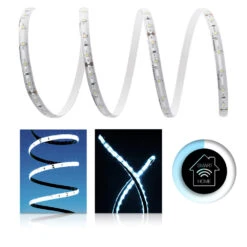 Premium 24V LED Streifen IP65 Kaltweiß 60 LED/m 3528 Smart Home-SET & Netzteil Zigbee Controller 15m