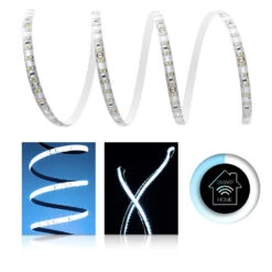 Premium 24V LED Streifen IP65 Kaltweiß 120 LED/m 3528 Smart Home-SET & Netzteil Zigbee Controller 2m