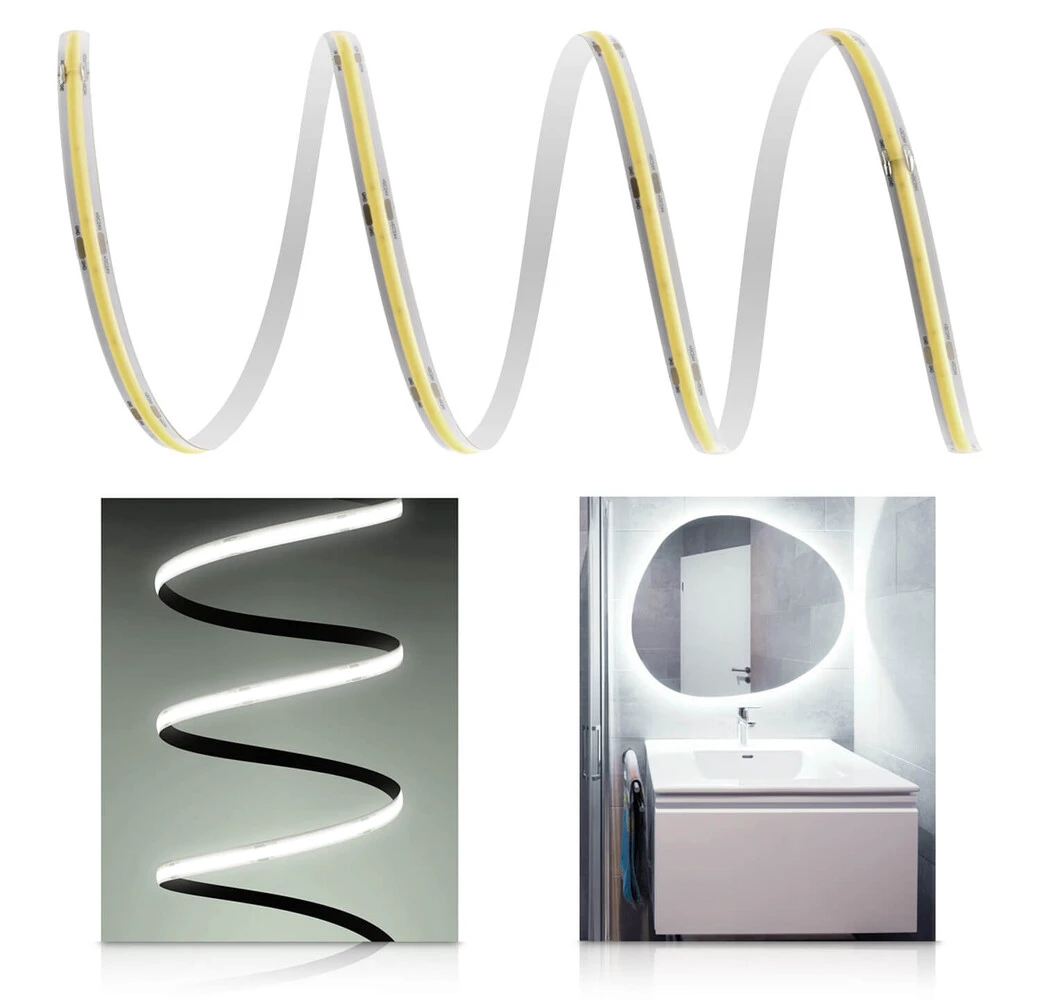 Premium 24V COB LED Streifen IP65 Neutralweiß 1m