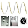 Premium 24V COB LED Streifen IP65 Neutralweiß SET Netzteil 1-7m 72W 1m