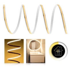 Premium 24V COB LED Streifen IP65 Warmweiß Smart Home-SET & Netzteil Zigbee Controller 1m