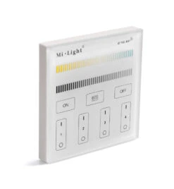 Milight 4 Zonen Wandsteuerung Für CCT LED Beleuchtung Mit Touchoberfläche 2,4GHz | Unterputzmontage Schalterdose 230V