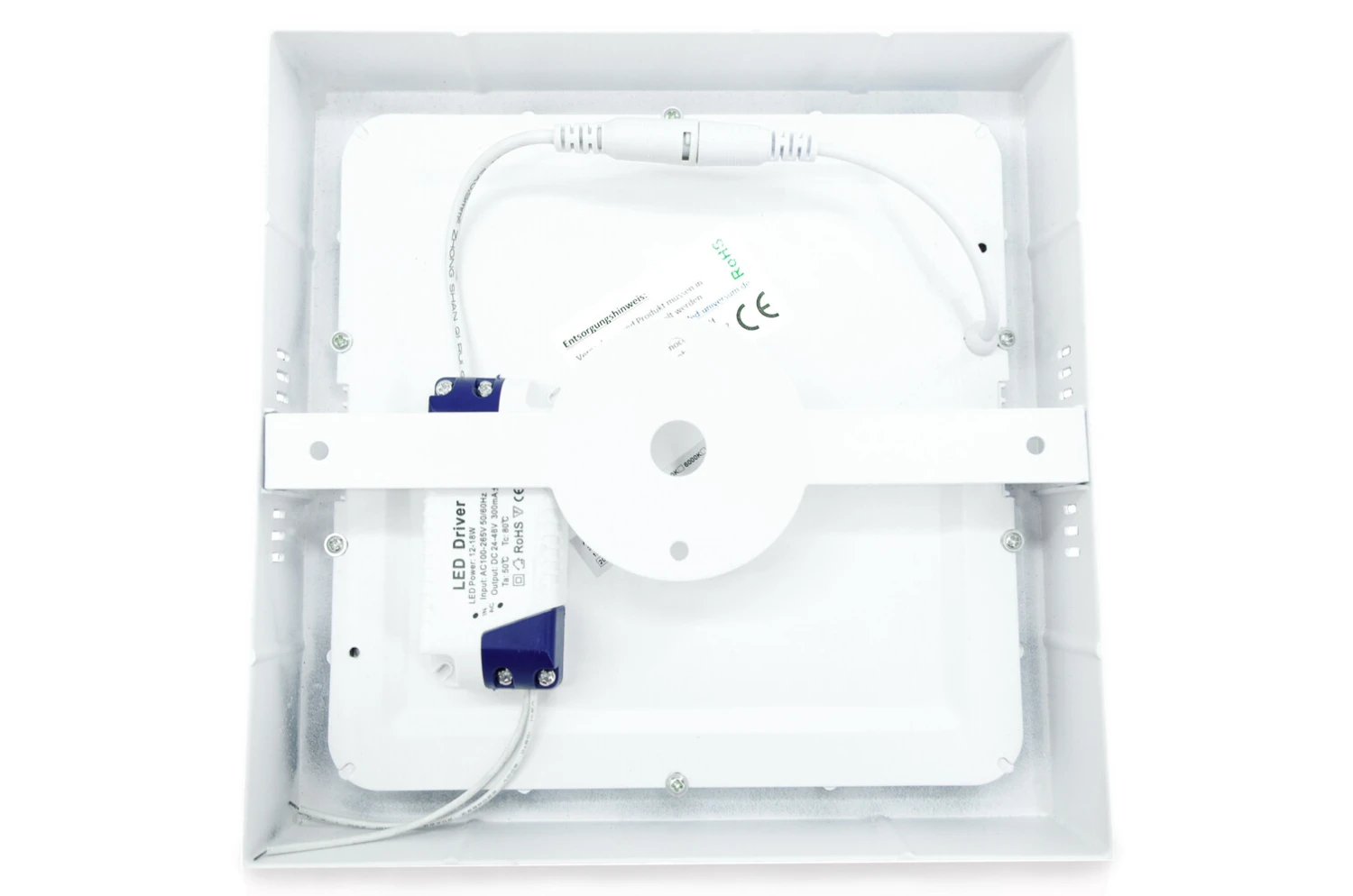 LED Panel 18W Quadratisch Warmweiß Unterputz Nicht Dimmbar – Bild 3