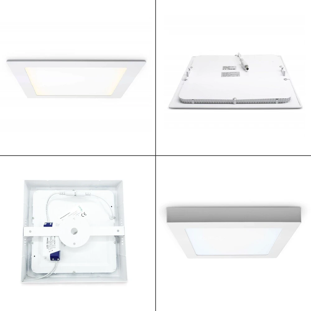 LED Panel 18W Quadratisch Warmweiß Unterputz Nicht Dimmbar