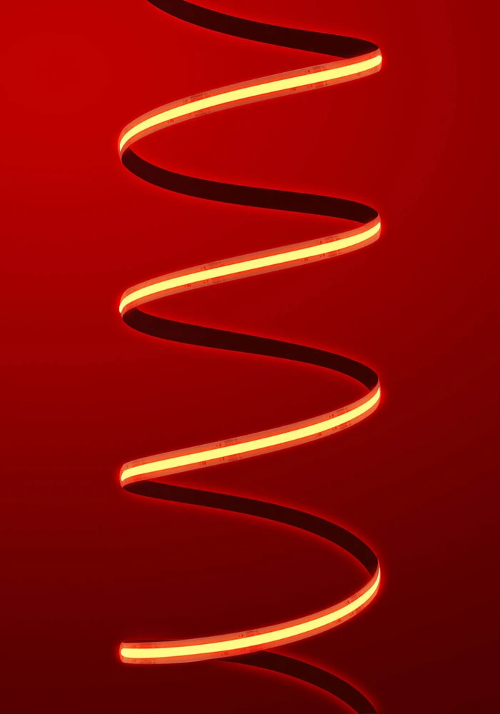Premium 24V COB LED Streifen IP65 Rot Funk-SET & Netzteil 1-7m 72W 1m – Bild 3