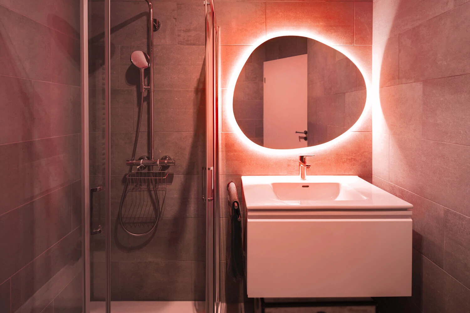 Premium 24V RGB COB LED Streifen IP65 Funk-Set & Netzteil 1m – Bild 6