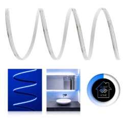 Premium 24V COB LED Streifen IP65 Blau Smart Home-SET & Netzteil Zigbee Controller 4m