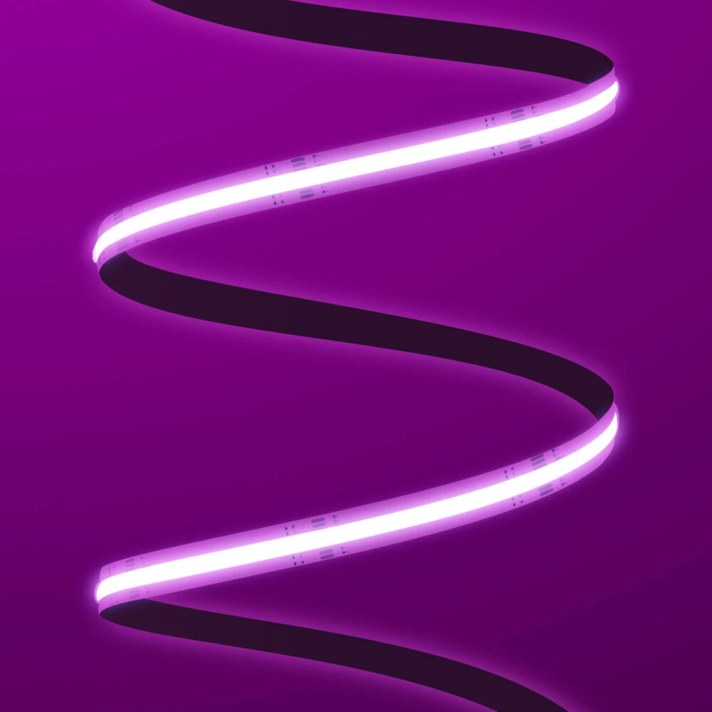 Premium 24V RGB-WW COB LED Streifen IP20 Funk-Set & Netzteil 1m – Bild 6