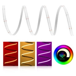 Premium 24V RGB-WW COB LED Streifen IP65 WLAN-Set Magic Home & Netzteil 1m