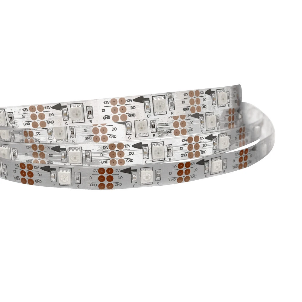 5V RGB IC LED Streifen, IP20, 30 LED/m, 30 IC/m, Weiß 0,5 M – Bild 2